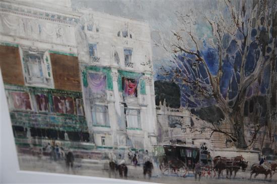 § William Walcott (1874-1943) Study of a theatre in Rome 20 x 27in.